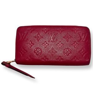 Louis Vuitton Red Empirente Long Zippy Wallet